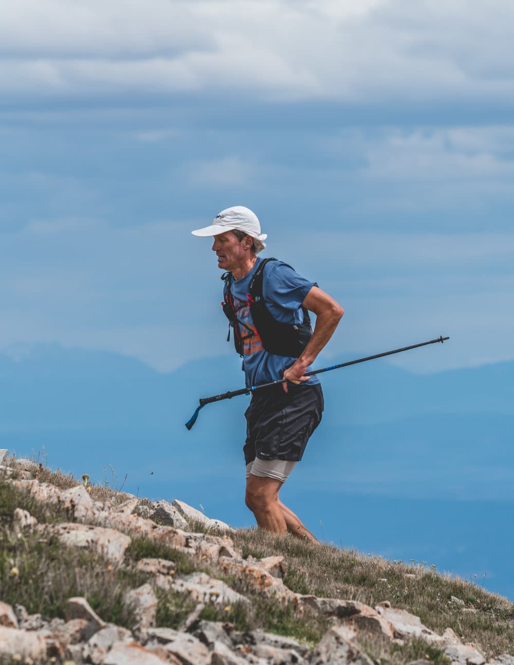 Dr. Mike running an ultramarathon